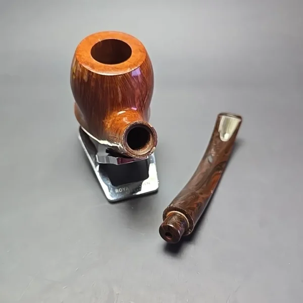 James Upshall Empire Series Executive Magnum Smooth Cup and Saucer Estate Briar Pipe, Unsmoked - Image 14