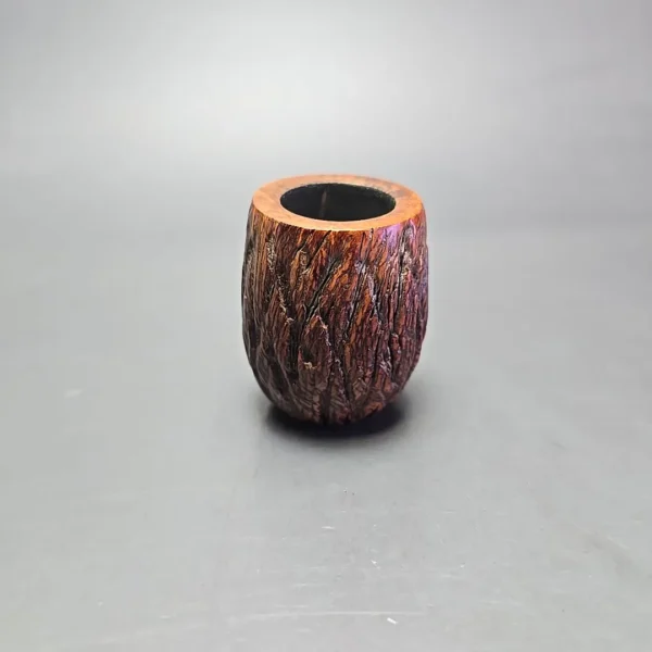 Luigi Viprati Rusticated Oval Shank Billiard Estate Briar Pipe, Italian Estates - Image 3