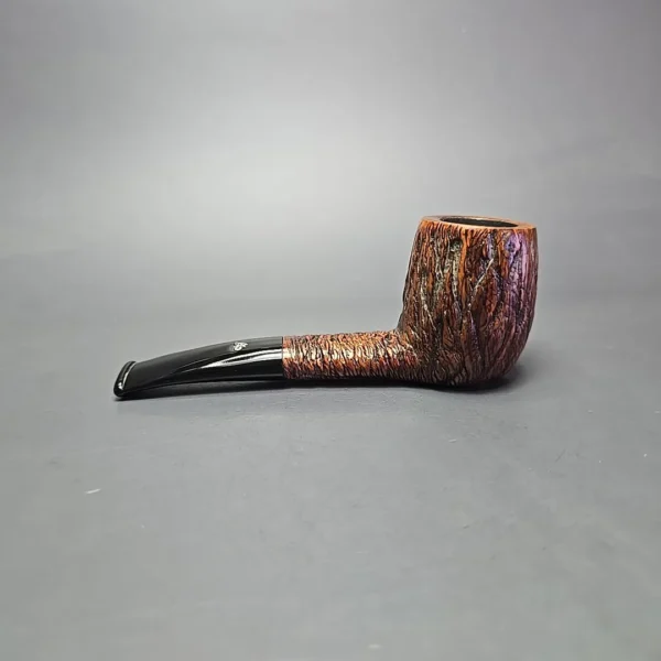 Luigi Viprati Rusticated Oval Shank Billiard Estate Briar Pipe, Italian Estates - Image 4