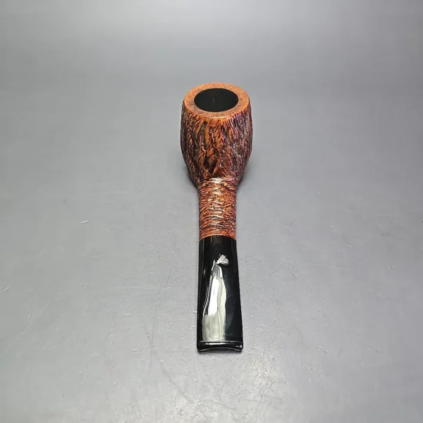 Luigi Viprati Rusticated Oval Shank Billiard Estate Briar Pipe, Italian Estates - Image 5