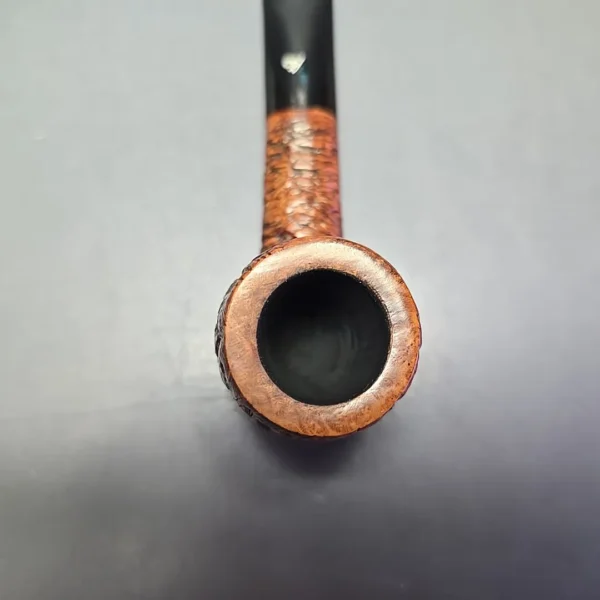 Luigi Viprati Rusticated Oval Shank Billiard Estate Briar Pipe, Italian Estates - Image 6