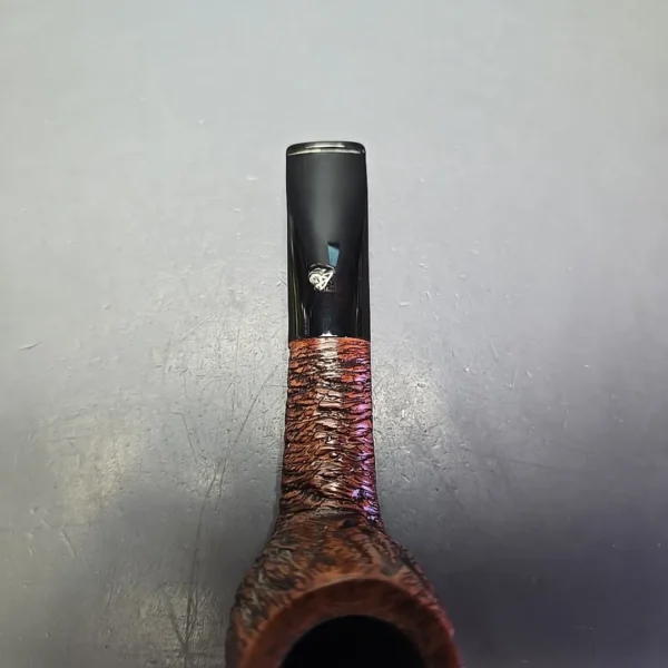 Luigi Viprati Rusticated Oval Shank Billiard Estate Briar Pipe, Italian Estates - Image 7