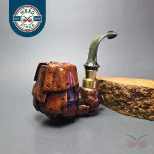 Moonlight Pipes “Steampunk” Oom Paul Estate Briar Pipe, Unsmoked