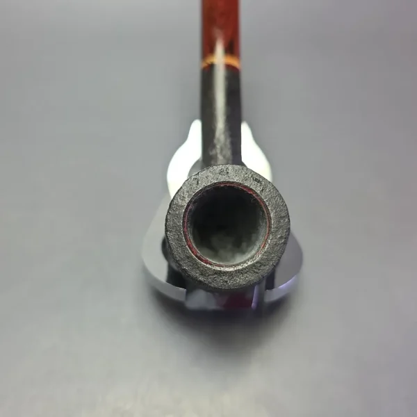 Bruno Nuttens Hand Made Sandblasted Billiard w/ Spalted Beechwood, Briar Pipe, New - Image 5