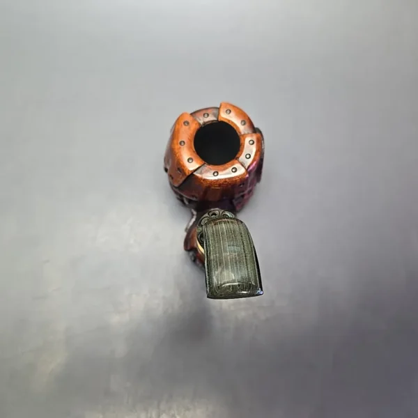 Moonlight Pipes “Steampunk” Oom Paul Estate Briar Pipe, Unsmoked - Image 5