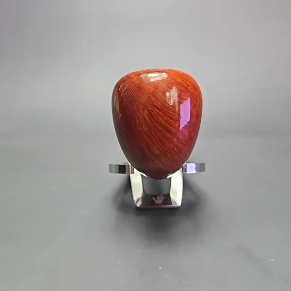 Thomas Cristiano Metamorfosi A505 Smooth Pear w/ Silver Estate Briar Pipe, Italian Estates - Image 3