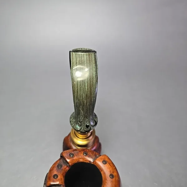 Moonlight Pipes “Steampunk” Oom Paul Estate Briar Pipe, Unsmoked - Image 7