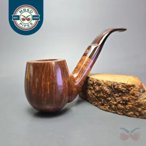 James Upshall Empire Series Old England XXL Smooth Bent w/ Cumberland Estate Briar Pipe, Unsmoked