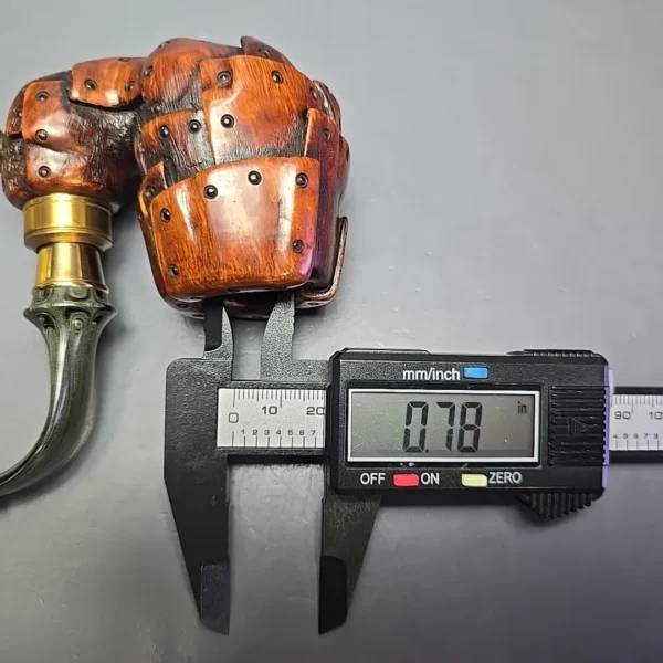 Moonlight Pipes “Steampunk” Oom Paul Estate Briar Pipe, Unsmoked - Image 10