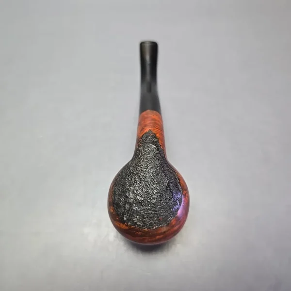 WO Larsen Rustica Partially Rusticated Bent Billiard Estate Briar Pipe, Danish Estates - Image 10