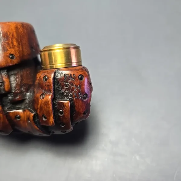 Moonlight Pipes “Steampunk” Oom Paul Estate Briar Pipe, Unsmoked - Image 11