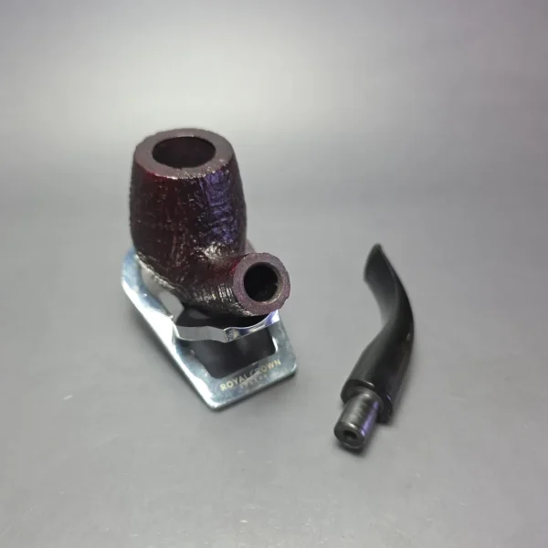 Ashton 2003 Pebble Grain XXX Sandblasted Bent Billiard Estate Briar Pipe, Unsmoked - Image 12