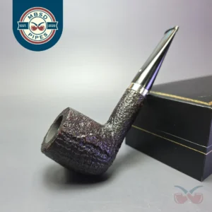 Dunhill 1997 Shell Briar 5103 Sandblasted Billiard w/ Silver Estate Briar Pipe, Unsmoked