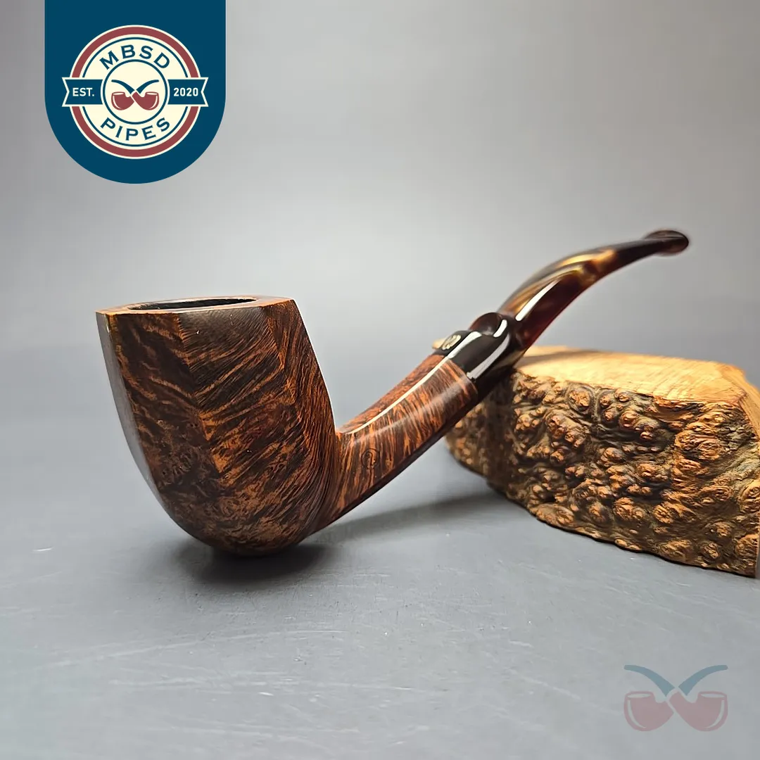 Wengholt (Preben Holm) Unique Smooth Panel Estate Briar Pipe, Danish Estates
