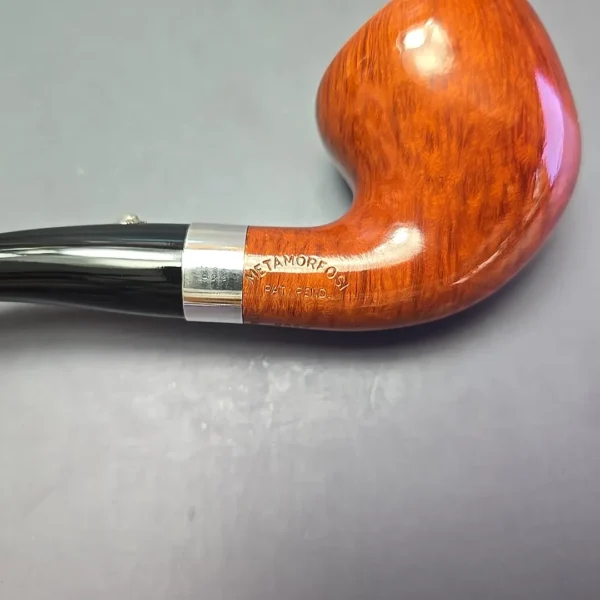 Thomas Cristiano Metamorfosi A505 Smooth Pear w/ Silver Estate Briar Pipe, Italian Estates - Image 12