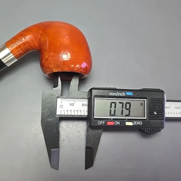 Thomas Cristiano Metamorfosi A505 Smooth Pear w/ Silver Estate Briar Pipe, Italian Estates - Image 14