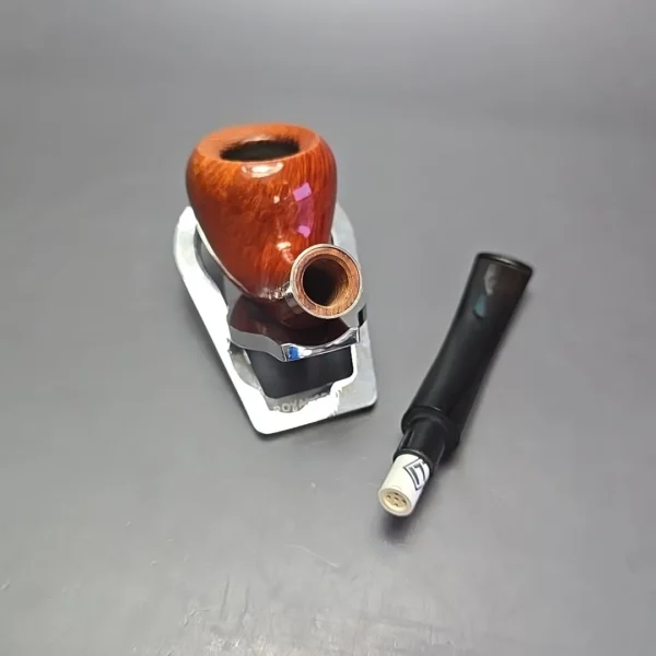 Thomas Cristiano Metamorfosi A505 Smooth Pear w/ Silver Estate Briar Pipe, Italian Estates - Image 15