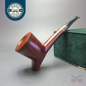 Ser Jacopo Calumet 03 Smooth Cavalier w/ Silver Estate Briar Pipe, Unsmoked