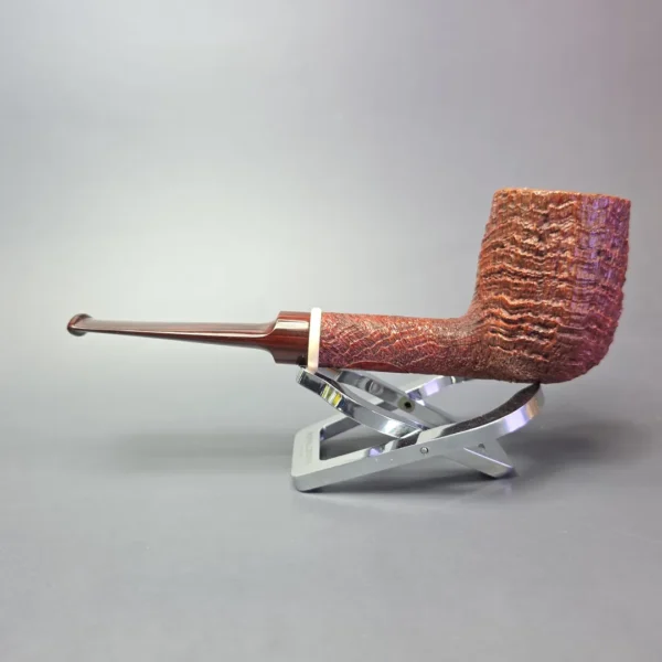 Jody Davis 2015 Friar A Sandblasted Billiard w/ Mammoth Estate Briar Pipe, American Estates - Image 4