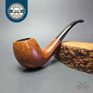 Edward's Smooth Bent Billiard Estate Briar Pipe, American Estates