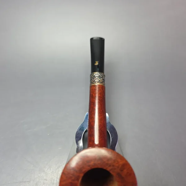 Ser Jacopo Calumet 03 Smooth Cavalier w/ Silver Estate Briar Pipe, Unsmoked - Image 7