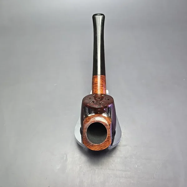 Mastercraft Sparkroof Smooth Billiard w/ Wind Cap Estate Briar Pipe, French Estates - Image 8