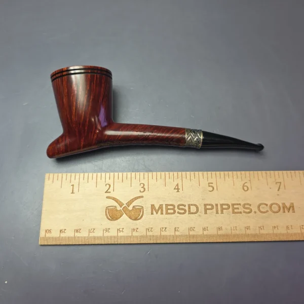 Ser Jacopo Calumet 03 Smooth Cavalier w/ Silver Estate Briar Pipe, Unsmoked - Image 12