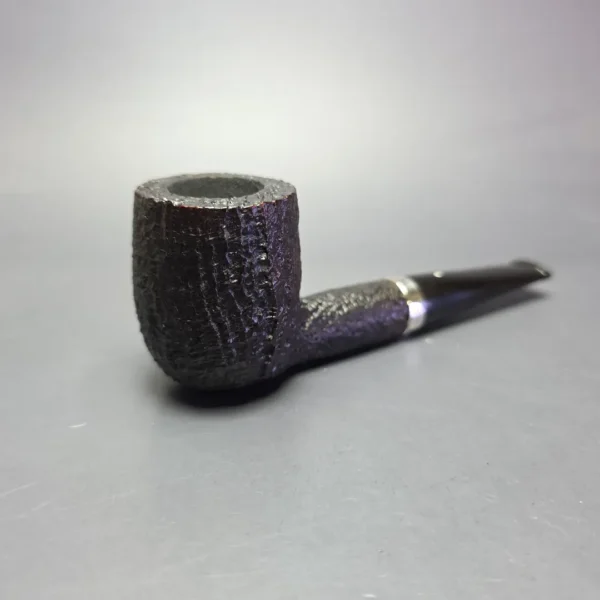 Dunhill 1997 Shell Briar 5103 Sandblasted Billiard w/ Silver Estate Briar Pipe, Unsmoked - Image 3