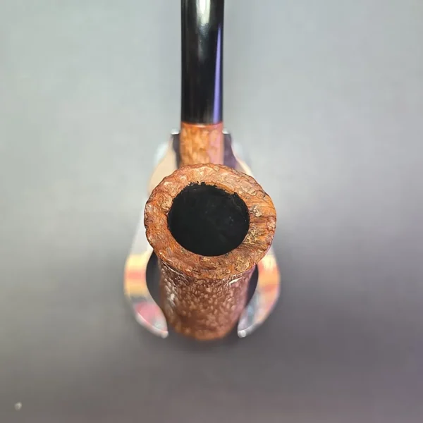 Ed Burak Connoisseur Rusticated Saxophone Estate Briar Pipe, American Estates - Image 6