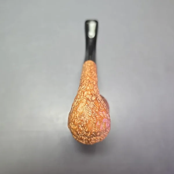 Ed Burak Connoisseur Rusticated Saxophone Estate Briar Pipe, American Estates - Image 9