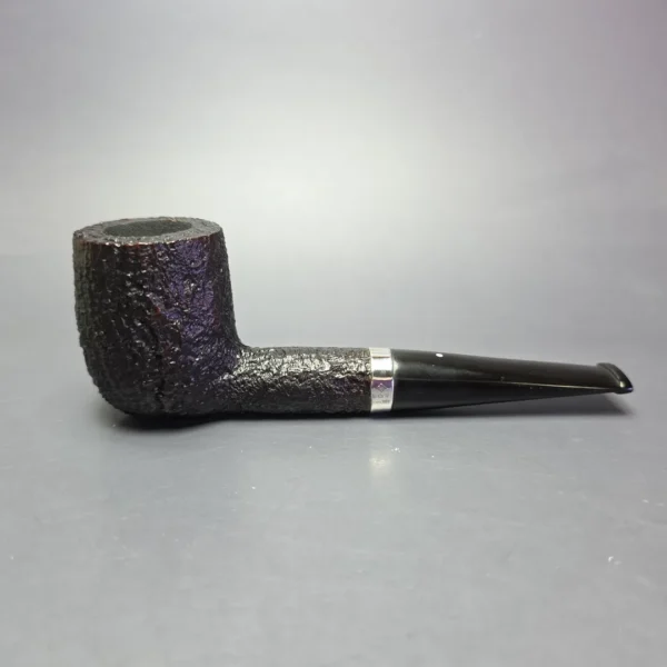 Dunhill 1997 Shell Briar 5103 Sandblasted Billiard w/ Silver Estate Briar Pipe, Unsmoked - Image 4