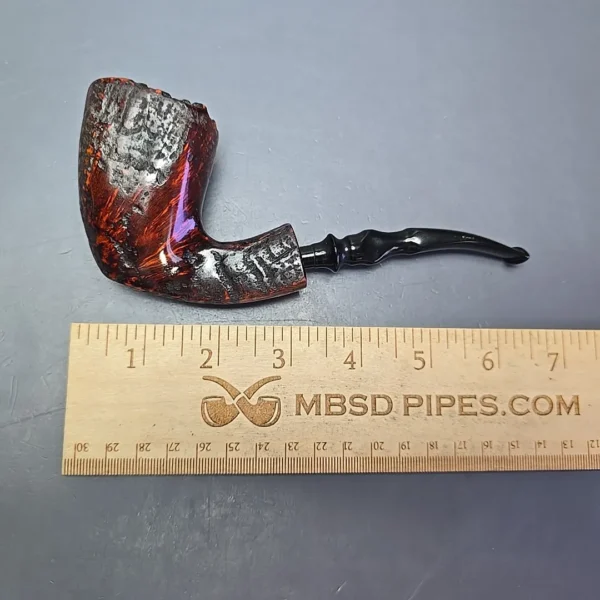 Nording XL Partially Sandblasted Freehand Estate Briar Pipe, Danish Estates - Image 12