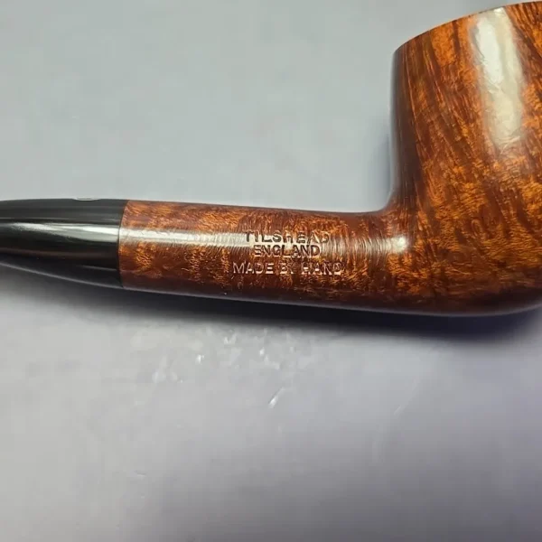 James Upshall A Grade Group 6 Smooth Long Shank Bent Billiard Estate Briar Pipe, Unsmoked - Image 11