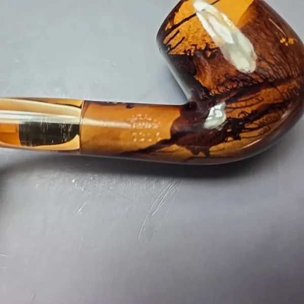 Butz Choquin Brumaire 1304 Smooth Bent Billiard Estate Briar Pipe, French Estates - Image 12