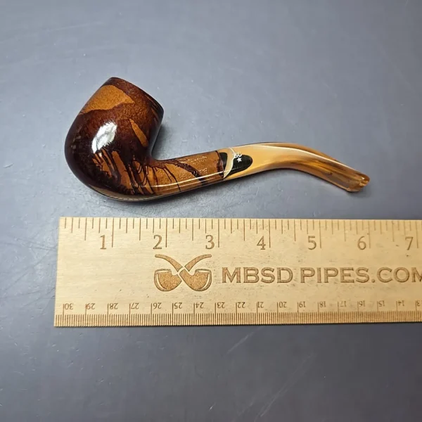 Butz Choquin Brumaire 1304 Smooth Bent Billiard Estate Briar Pipe, French Estates - Image 14