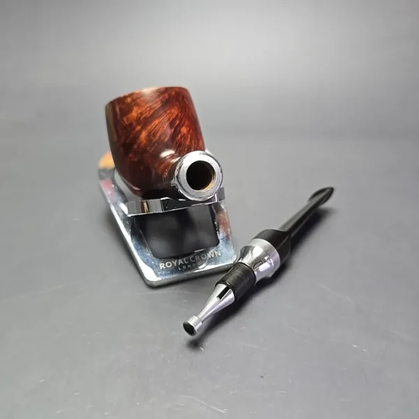 GBD Super Q 789 L Smooth Pot w/ Aluminum Estate Briar Pipe, English Estates - Image 16