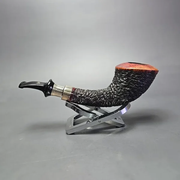 Stanwell 2002 Pipes & Tobaccos Magazine Pipe of the Year Partially Rusticated Horn Estate Briar Pipe, Danish Estates - Image 4