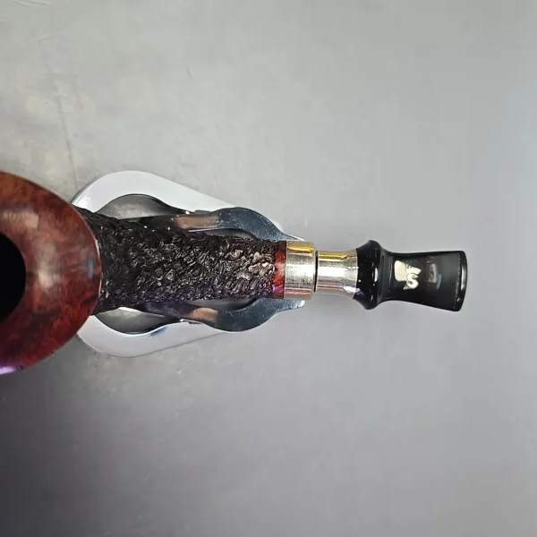 Stanwell 2002 Pipes & Tobaccos Magazine Pipe of the Year Partially Rusticated Horn Estate Briar Pipe, Danish Estates - Image 7