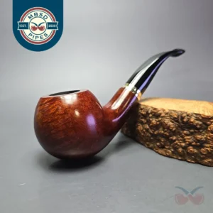 Vauen 3210 Smooth Apple w/ Brass Estate Briar Pipe, Unsmoked, 9mm