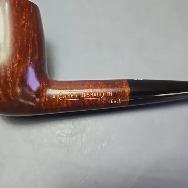 James Upshall A Grade EXL Smooth Billiard Estate Briar Pipe, Unsmoked - Image 11