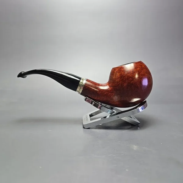 Vauen 3210 Smooth Apple w/ Brass Estate Briar Pipe, Unsmoked, 9mm - Image 4