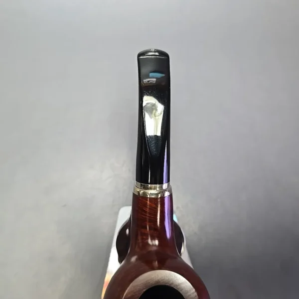 Vauen 3210 Smooth Apple w/ Brass Estate Briar Pipe, Unsmoked, 9mm - Image 7