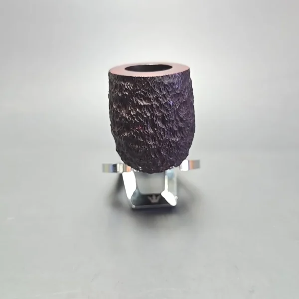 James Upshall Bark Group 5 Partially Rusticated Billiard Estate Briar Pipe, Unsmoked - Image 3