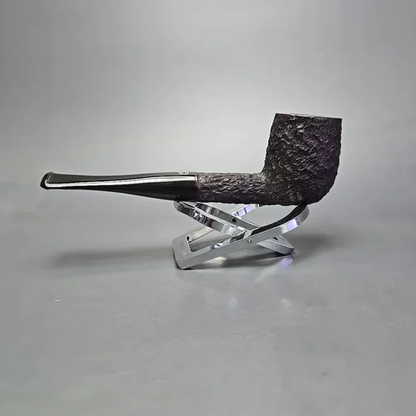 James Upshall Bark Group 5 Partially Rusticated Billiard Estate Briar Pipe, Unsmoked - Image 4