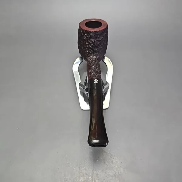 James Upshall Bark Group 5 Partially Rusticated Billiard Estate Briar Pipe, Unsmoked - Image 5