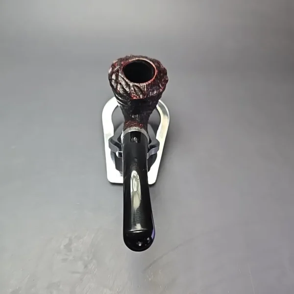 Petersons Dublin Cobble B10 Rusticated & Sandblasted Rhodesian w/ Silver Briar Pipe, New - Image 6