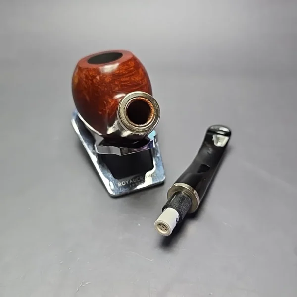 Vauen 3210 Smooth Apple w/ Brass Estate Briar Pipe, Unsmoked, 9mm - Image 14