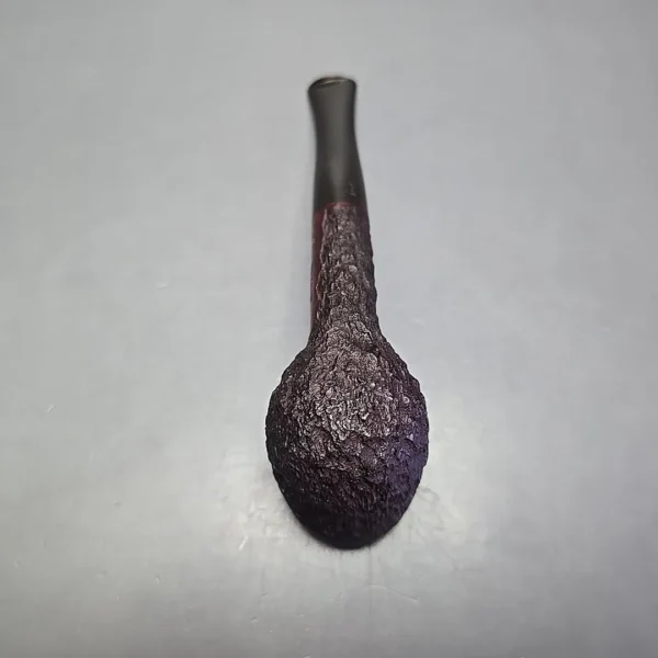 James Upshall Bark Group 5 Partially Rusticated Billiard Estate Briar Pipe, Unsmoked - Image 9