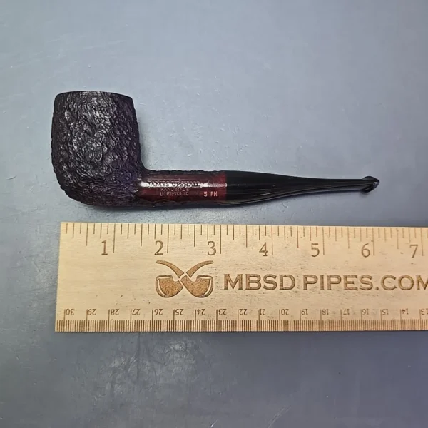 James Upshall Bark Group 5 Partially Rusticated Billiard Estate Briar Pipe, Unsmoked - Image 11