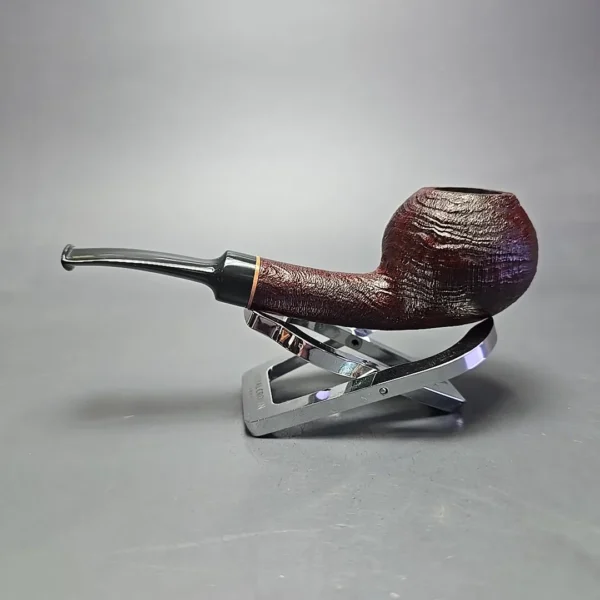 Sean Reum Sandblasted Danish Apple Estate Briar Pipe, Unsmoked - Image 4